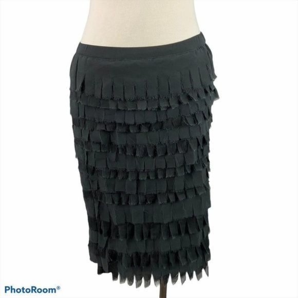 ZARA Black Skirt with? Frills - Picture 1 of 10